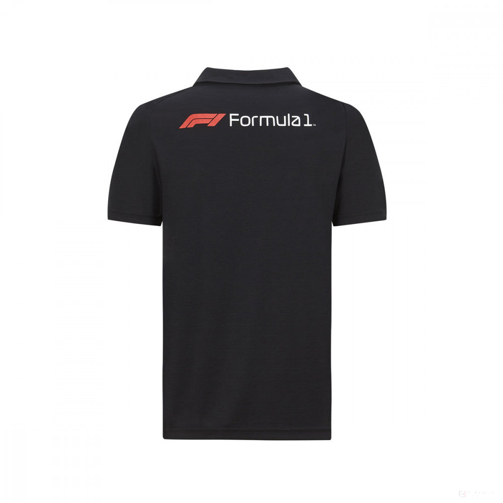 Camiseta de hombre con cuello, Formula 1, Negro, 2020