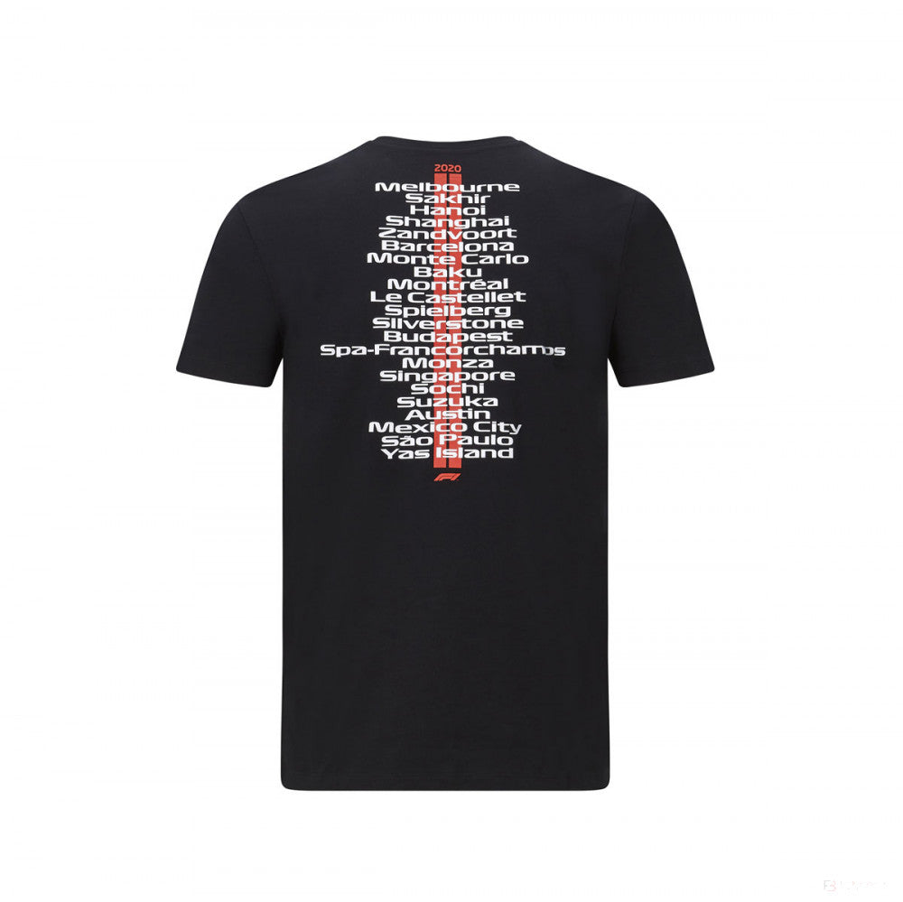 Camiseta para hombre, Formula 1 Tour, Negro, 2020
