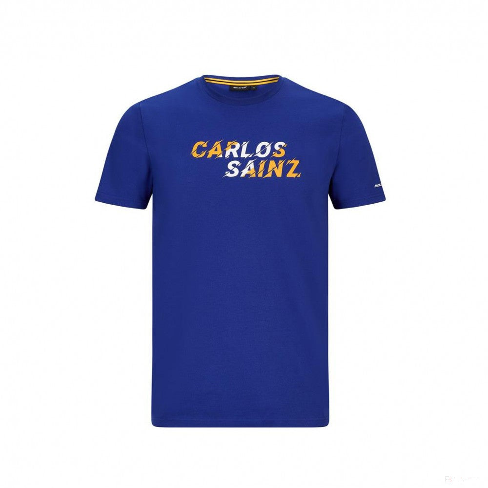 Camiseta para hombre, McLaren Carlos Sainz, Azul, marimea XS, 2020
