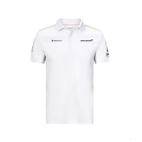 Camiseta de hombre con cuello, McLaren, Blanco, marimea XS, 2020 - FansBRANDS®