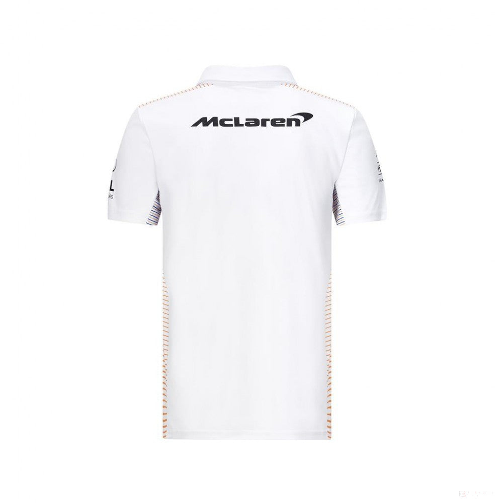 Camiseta de hombre con cuello, McLaren, Blanco, marimea XS, 2020