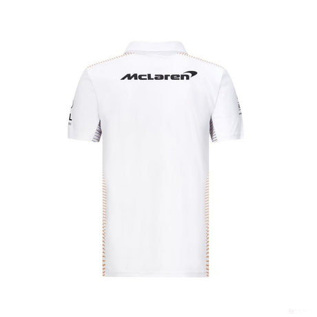 Camiseta de hombre con cuello, McLaren, Blanco, marimea XS, 2020 - FansBRANDS®