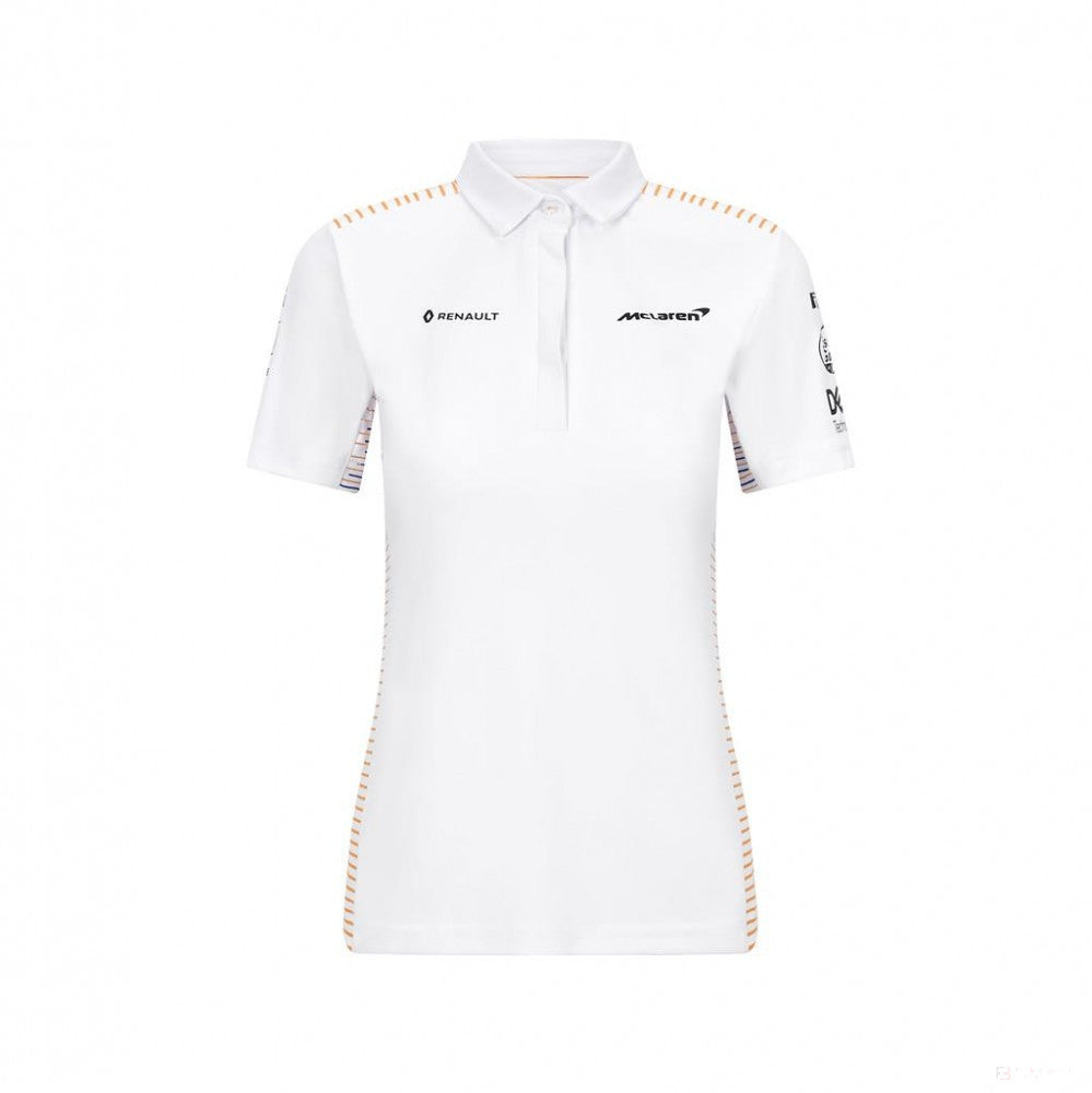 Camiseta de mujer con cuello, McLaren, Blanco, marimea XS, 2020 - FansBRANDS®