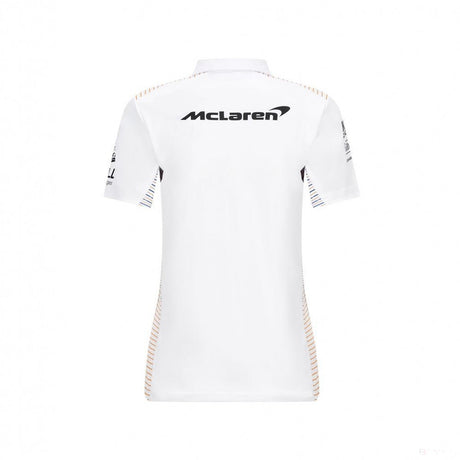 Camiseta de mujer con cuello, McLaren, Blanco, marimea XS, 2020