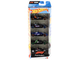 Hot Wheels F1 Set, 5 piezas de coches F1 en la caja
