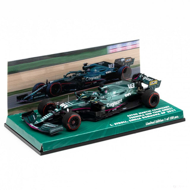 Lance Stroll Aston Martin Cognizant AMR21 Formula 1 Emilia-Romagna GP 2021 Limited Edition 1:43 - FansBRANDS®