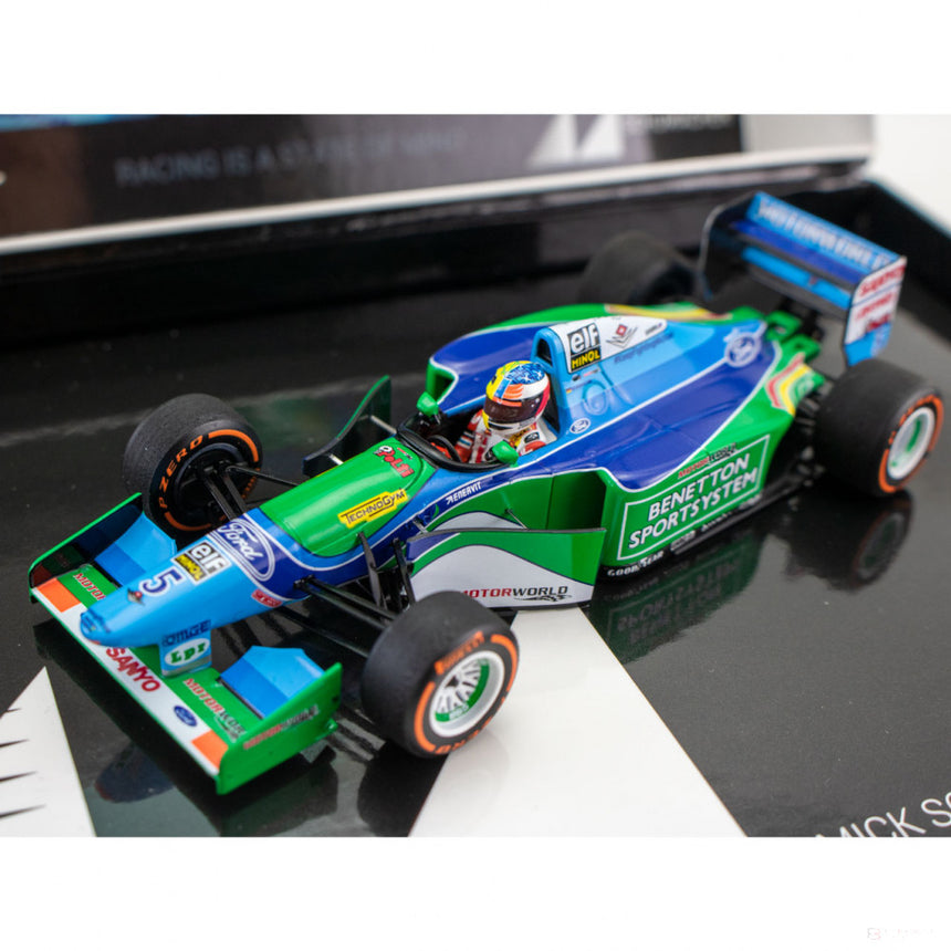 Auto modelo, Mick Schumacher Benetton Ford B194 Demo Run Belgium GP 2017, 1:43, Azul, 2017 - FansBRANDS®