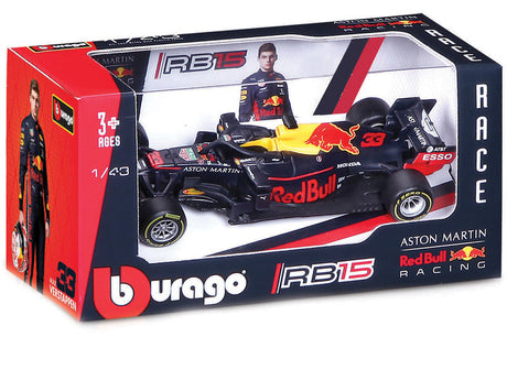 Coche modelo de Red Bull Racing F1, RB16, bburago, 1:43, Max Verstappen