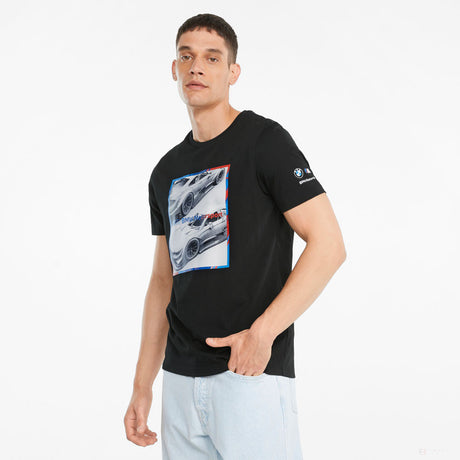 Camiesta para Hombre, Puma BMW MMS Logo Graphic, Negro, 2021 - FansBRANDS®