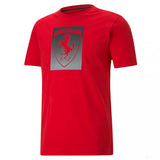 2021, Rojo, Puma Ferrari Race Big Shield Camiseta