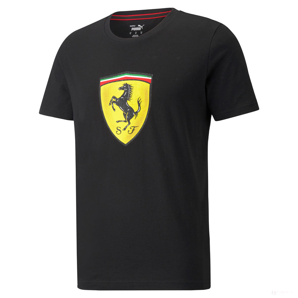 Camiesta para Hombre, Puma Ferrari Race Big Shield, Negro, 2021