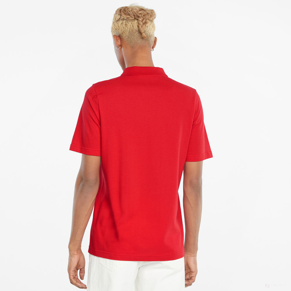 Camiesta de Hombre con Cuello,Puma Ferrari Style, Rojo, 2021