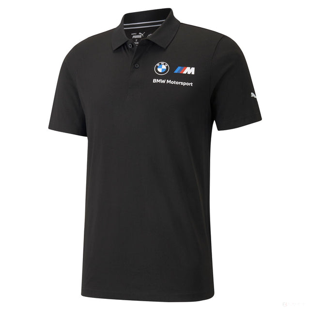 Camiesta de Hombre con Cuello,Puma BMW MMS ESS, Negro, 2021 - FansBRANDS®