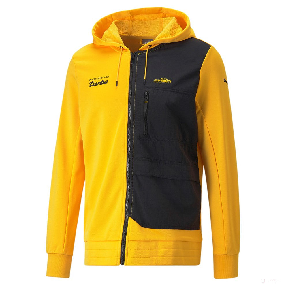 Porsche Legacy Hooded Sweat Jacket Limón Chrome 2022 - FansBRANDS®