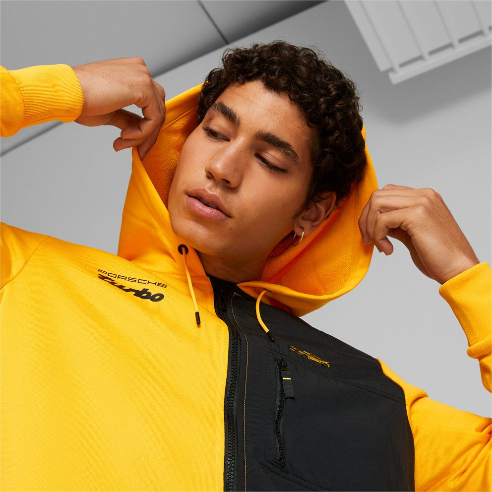 Porsche Legacy Hooded Sweat Jacket Limón Chrome 2022 - FansBRANDS®