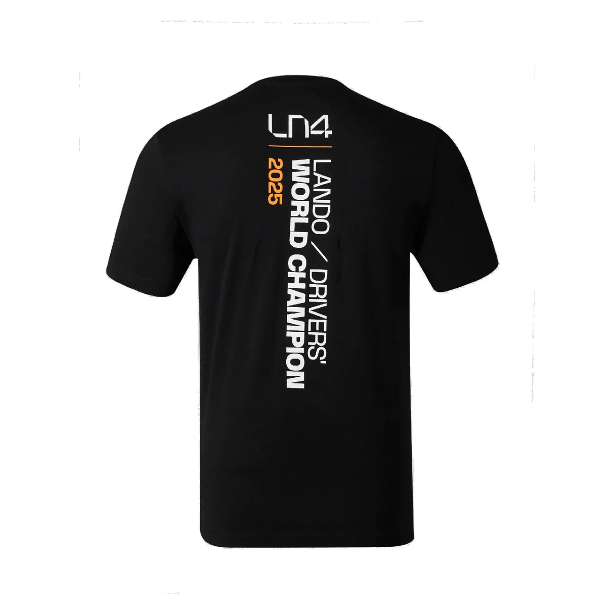 Camiseta McLaren, Lando Norris, Campeón del Mundo 2025, Edición Especial, negra