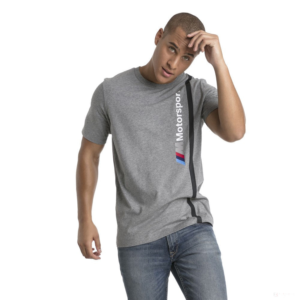 Camiseta para hombre, Puma BMW MMS Logo, Gris, 2018