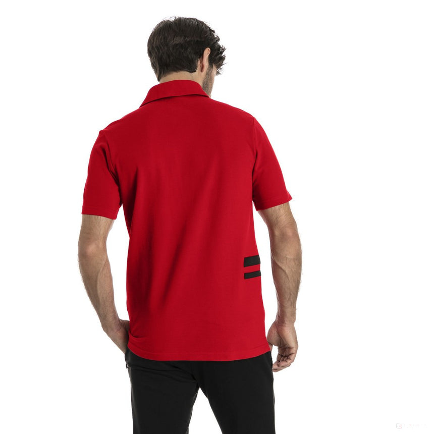 Camiseta de hombre con cuello, Puma Ferrari Fan Lifestyle, Rojo, 2018 - FansBRANDS®
