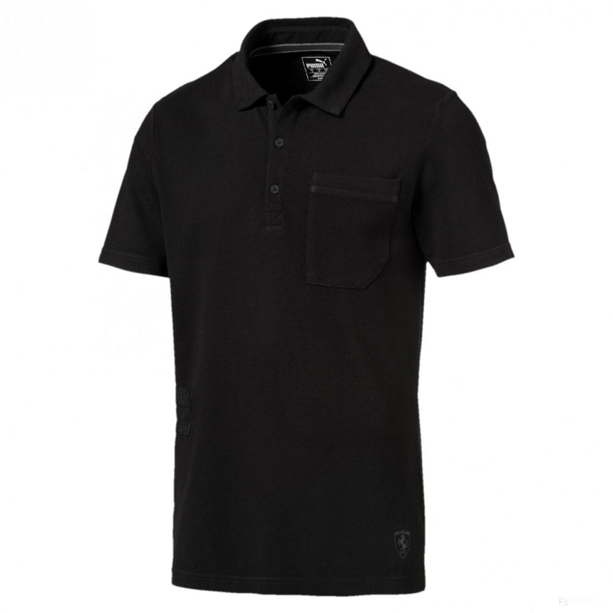 Camiseta de hombre con cuello, Puma Ferrari Fan Lifestyle, Negro, 2018 - FansBRANDS®