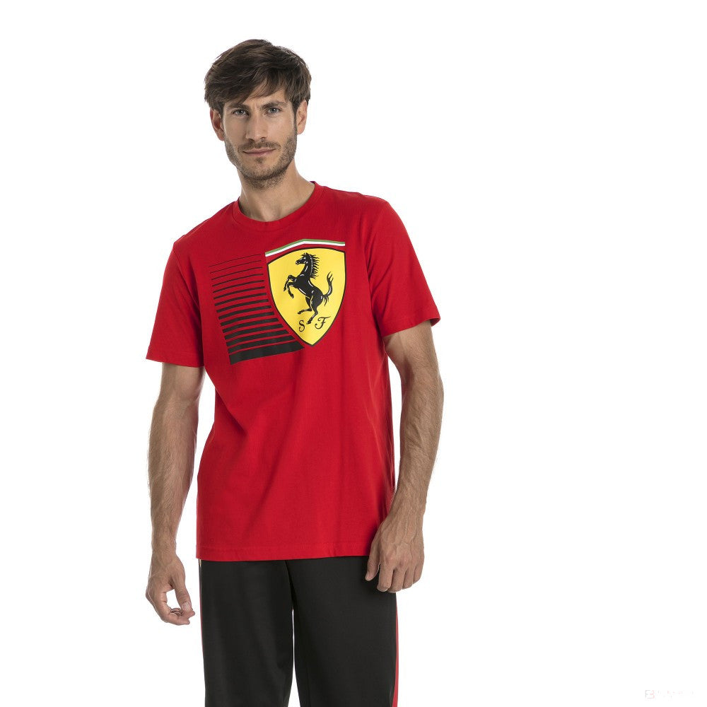 Camiseta para hombre, Puma Ferrari Big Shield, Rojo, 2018
