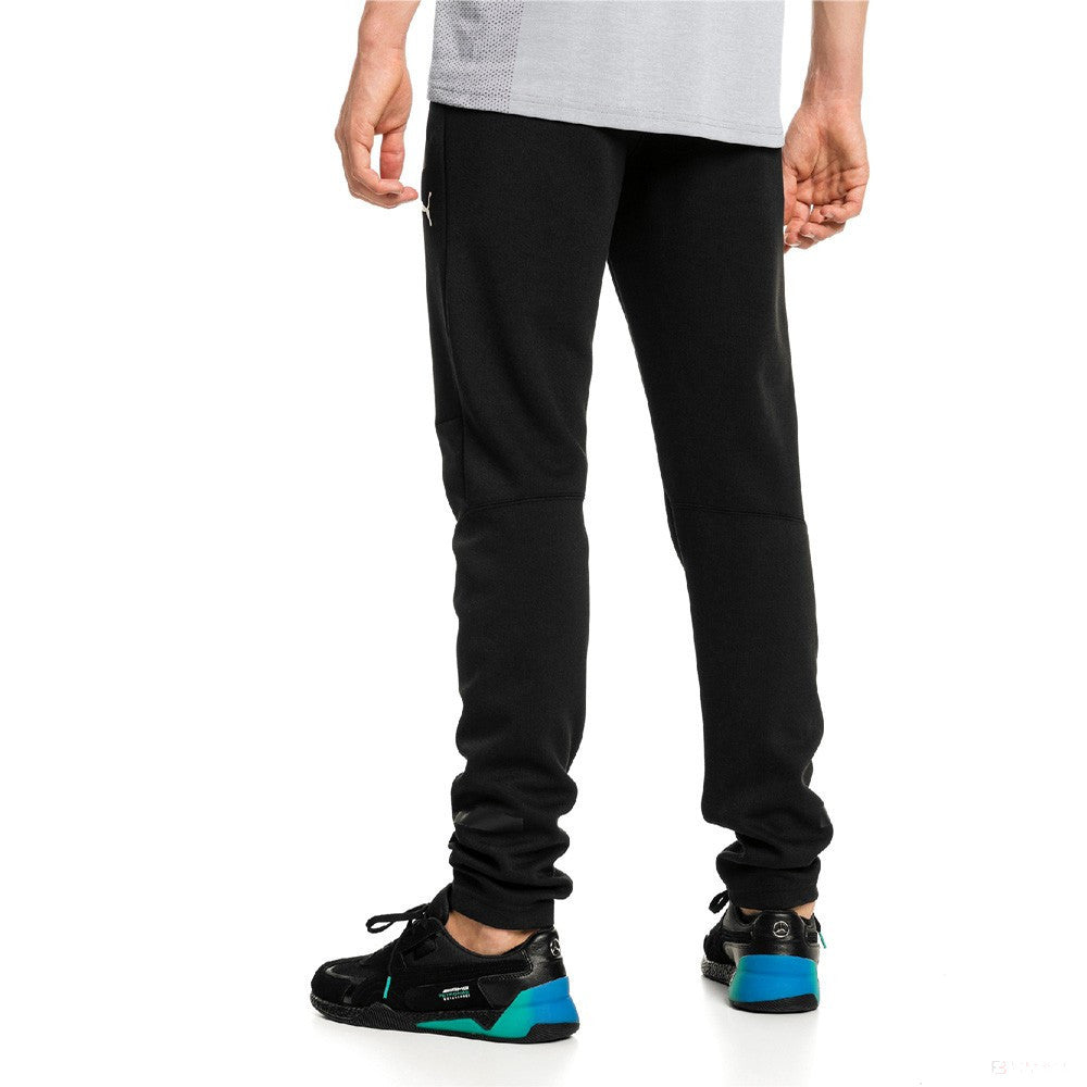 Pantalones Mercedes, Logotipo del Equipo Puma, Negro, 2019