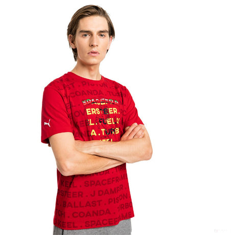 Camiseta para hombre, Puma Ferrari Big Shield, Rojo, 2019 - FansBRANDS®