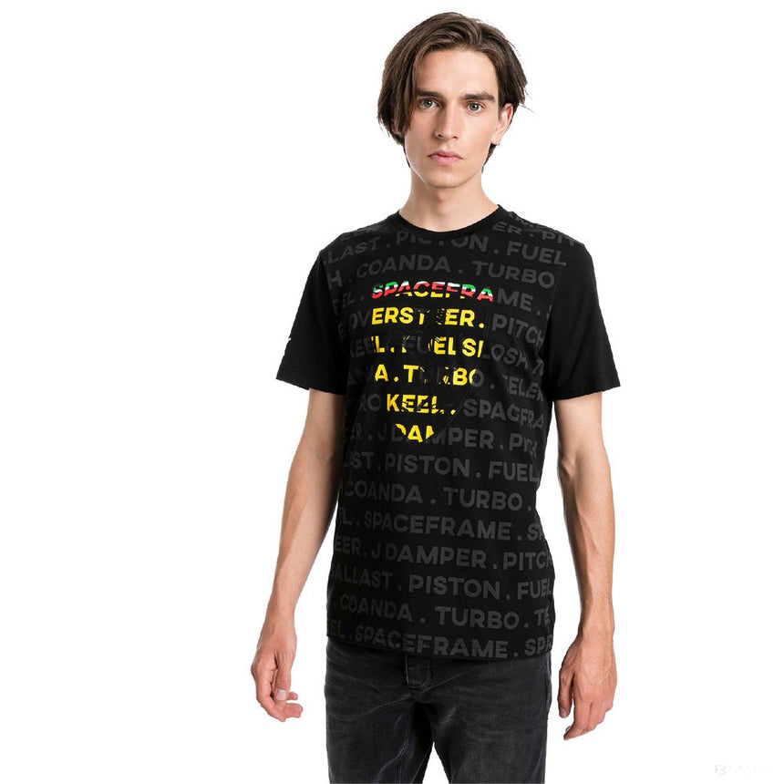 Camiseta para hombre, Puma Ferrari Big Shield, Negro, 2019 - FansBRANDS®
