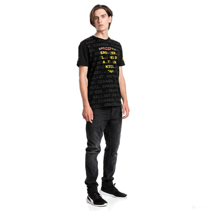 Camiseta para hombre, Puma Ferrari Big Shield, Negro, 2019 - FansBRANDS®