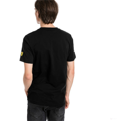 Camiseta para hombre, Puma Ferrari Big Shield, Negro, 2019 - FansBRANDS®