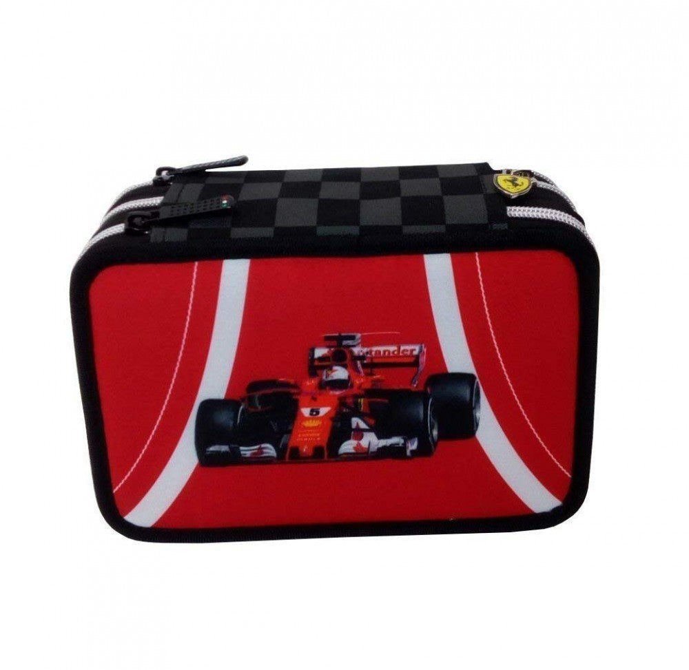Titular de la pluma, Ferrari 3 Zip Scudetto, Rojo, 20x12x7 cm, 2018