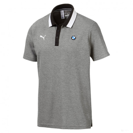 Camiseta de hombre con cuello, Puma BMW Motorsport, Gris, 2019 - FansBRANDS®