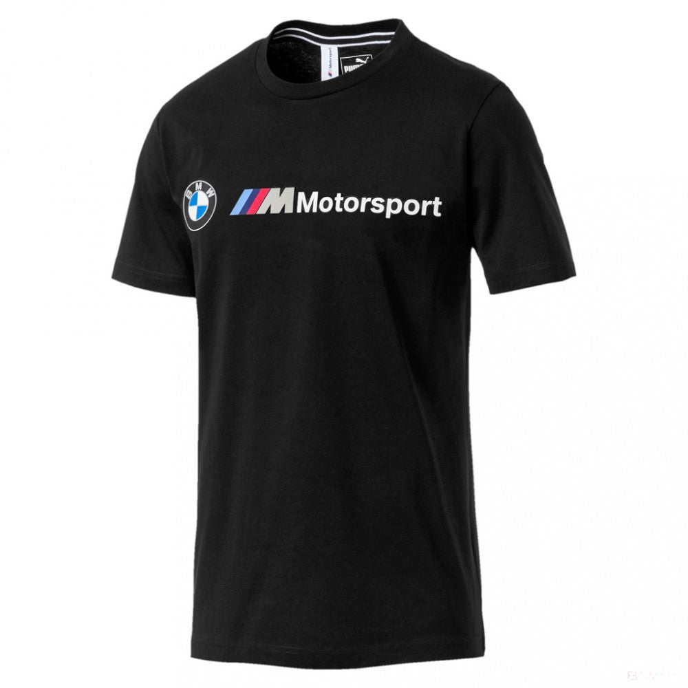 Camiseta para hombre, Puma BMW MMS Logo, Negro, 2019