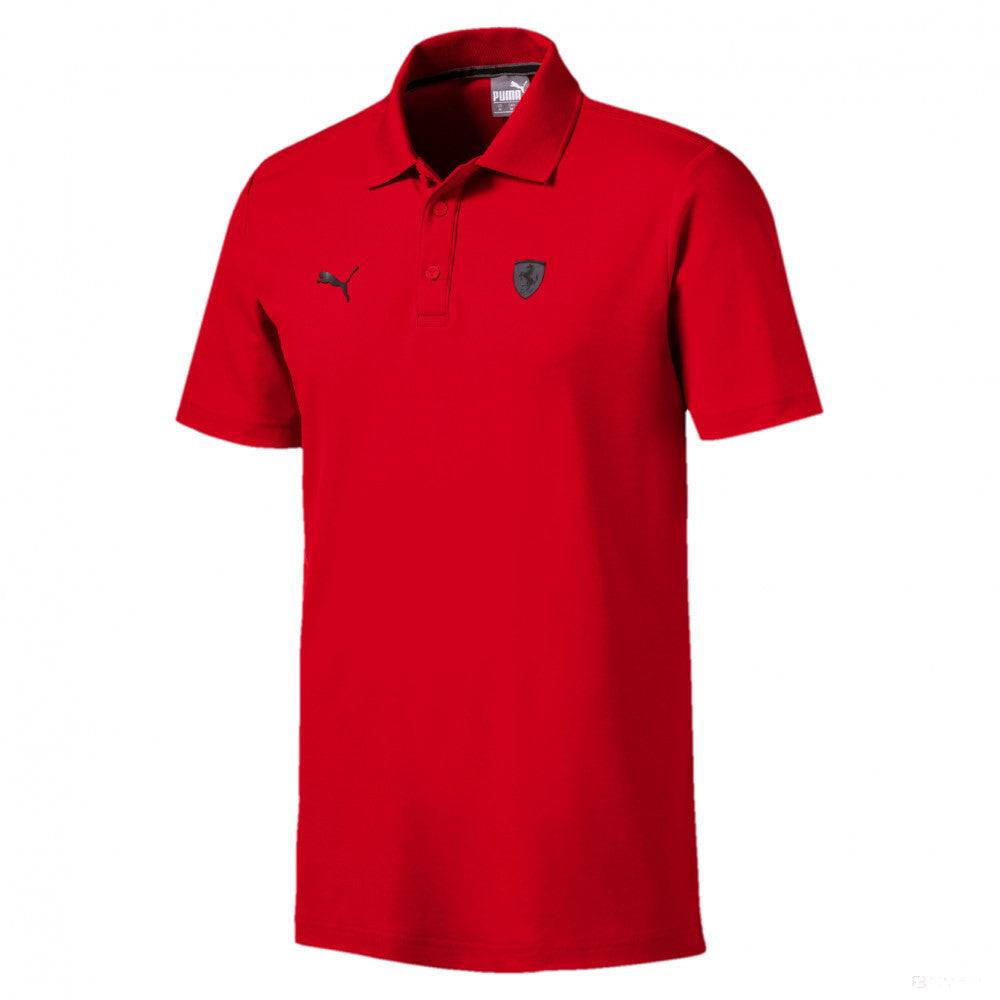 Camiseta de hombre con cuello, Puma Ferrari Lifestyle, Rojo, 2019