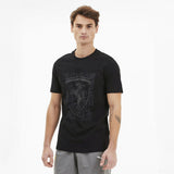Camiseta para hombre, Puma Ferrari Big Shield+, Negro, 2020