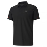 Camiseta de hombre con cuello, Puma Ferrari Style, Negro, 2020