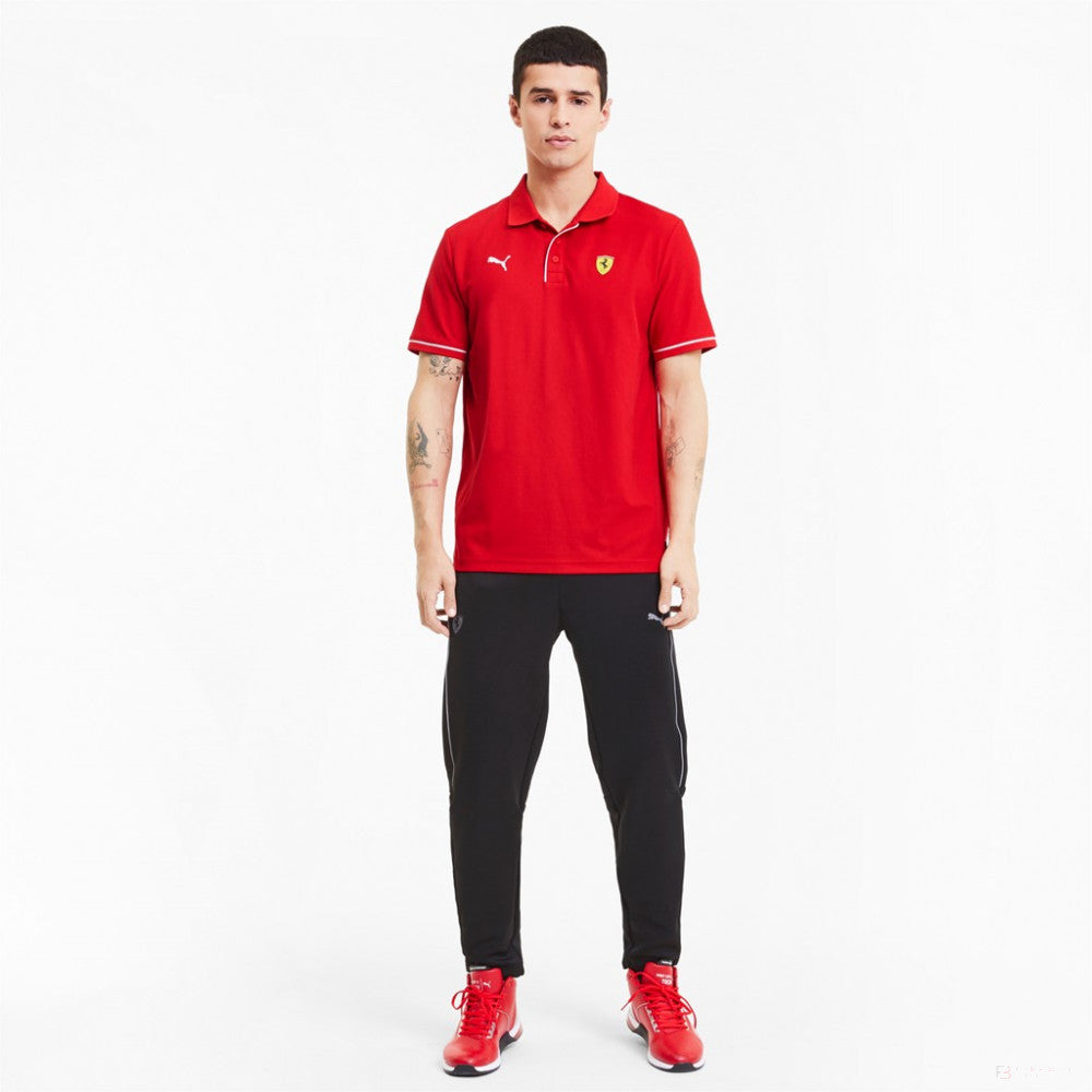 Camiseta de hombre con cuello, Puma Ferrari Race, Rojo, 2020 - FansBRANDS®