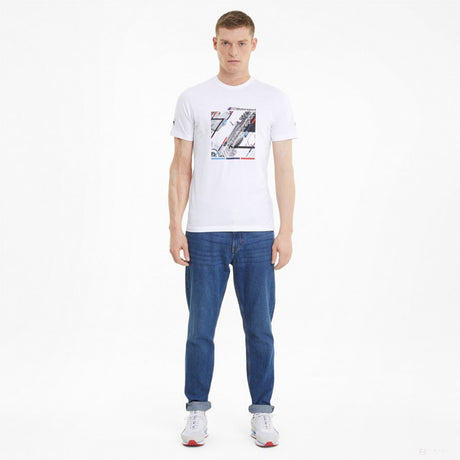 2021, Blanco, Puma BMW MMS Grafico Camiseta - FansBRANDS®