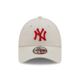 Gorra de los New York Yankees, New Era, 9FORTY, esencial, crema