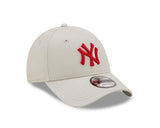 Gorra de los New York Yankees, New Era, 9FORTY, esencial, crema