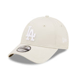 Gorra de los Dodgers de Los Ángeles, New Era, 9FORTY, esencial, beige
