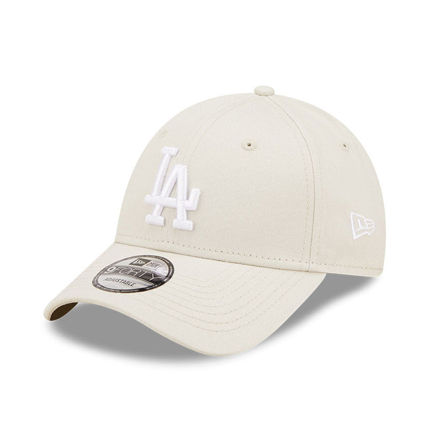Gorra de los Dodgers de Los Ángeles, New Era, 9FORTY, esencial, beige