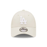 Gorra de los Dodgers de Los Ángeles, New Era, 9FORTY, esencial, beige