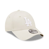 Gorra de los Dodgers de Los Ángeles, New Era, 9FORTY, esencial, beige
