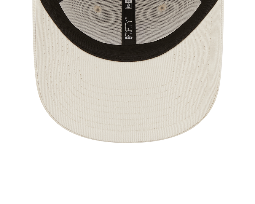 Gorra de los Dodgers de Los Ángeles, New Era, 9FORTY, esencial, beige