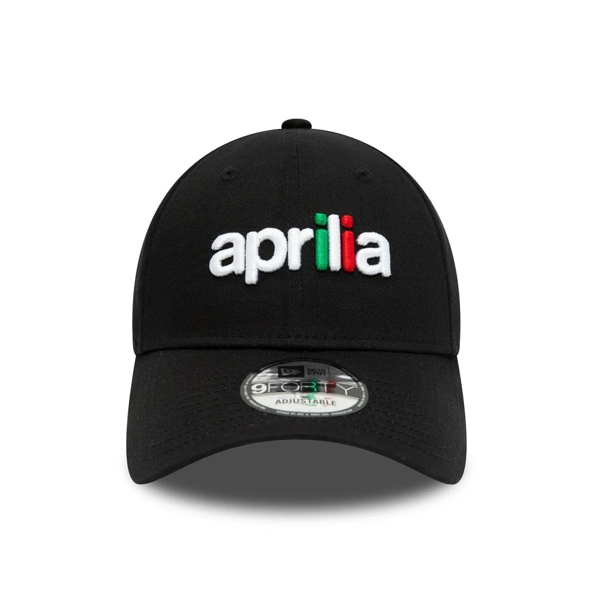 Gorra Aprilia, Esencial, New Era, 9FORTY, negra