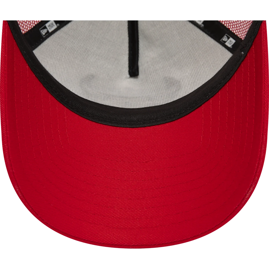 Gorra de los Chicago Bulls, New Era, trucker, blanca