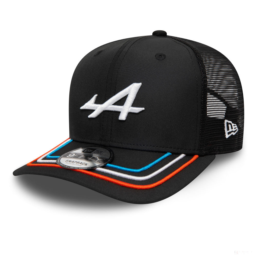 Alpine cap, New Era, esports, 9FIFTY, pre curve, black, 2023