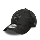 Gorra Ducati, New Era, 9FORTY, camuflaje, negro