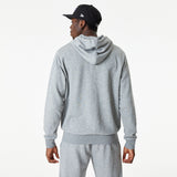 Sudadera con capucha de Los Ángeles Lakers, cremallera completa, New Era, gris