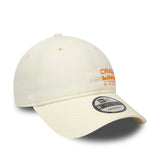 Gorra de Red Bull Racing, de temporada, cromo, New Era, 9TWENTY, crema